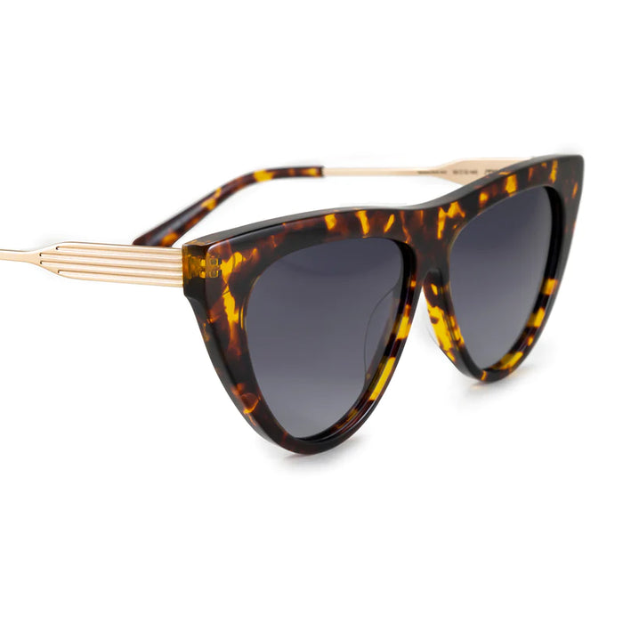 Infinit | Pampita's Metz Carey Sunglasses - Polarized Gray Degrade Lens, UV Protection - Trendy Shades for Stylish Sun Defense