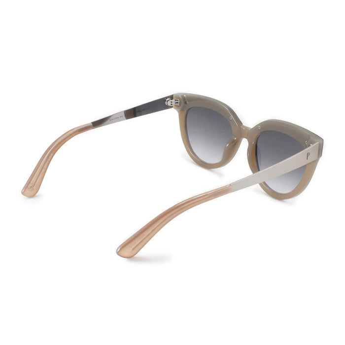 Infinit | Pampita's Milan Milky Brown Sunglasses - Gray Degrade Lens, UV Protection - Trendy Shades for Stylish Sun Defense