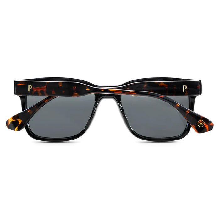 Infinit | Pampita's Stylish Prato Black Carey Sunglasses - Gray Lens, UV Protection - Trendy Shades for Fashionable Sun Defense