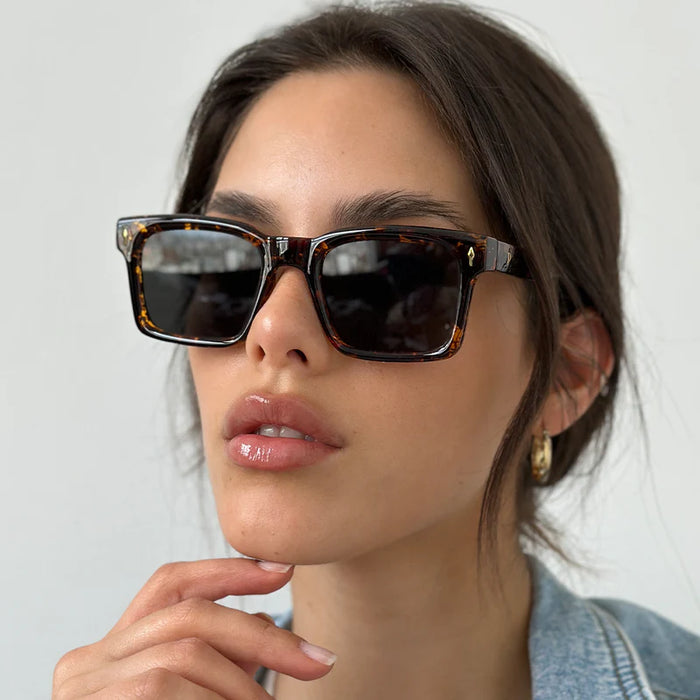 Infinit | Pampita's Trento Carey Sunglasses - Stylish Gray Lens, UV Protection, Trendy Eyewear