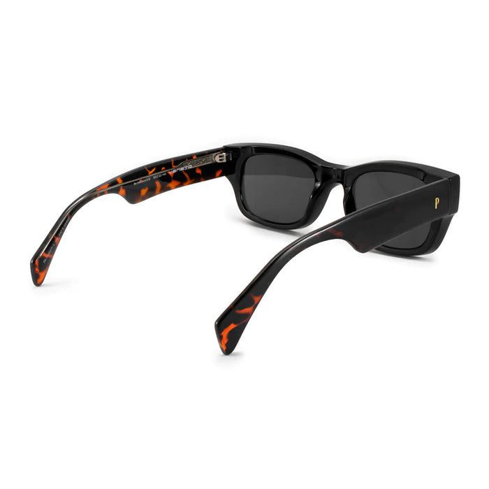Infinit | Pampita's Veneto Black Carey Sunglasses - Stylish Gray Lens, UV Protection, Trendy Eyewear