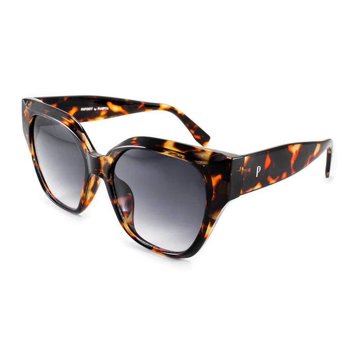 Infinit |  Pampita's Zurich Carey Sunglasses - Stylish Gray Degrade Lens, UV400 Protection, Trendy Eyewear