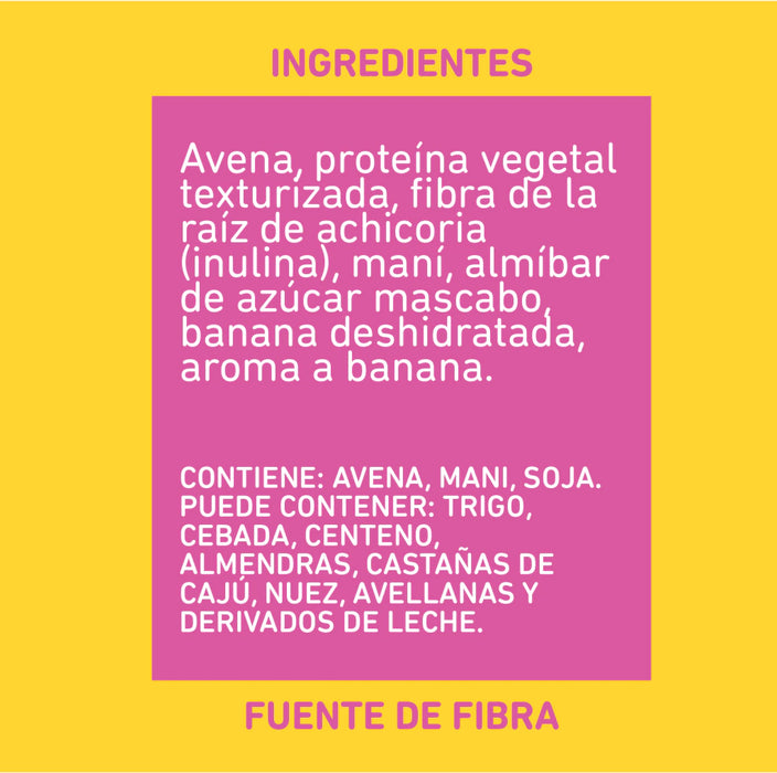 Íntegra Barritas Banana y Nuez Natural Banana & Nuts Nutritive Bars Sweetened with Honey (box of 10 bars)