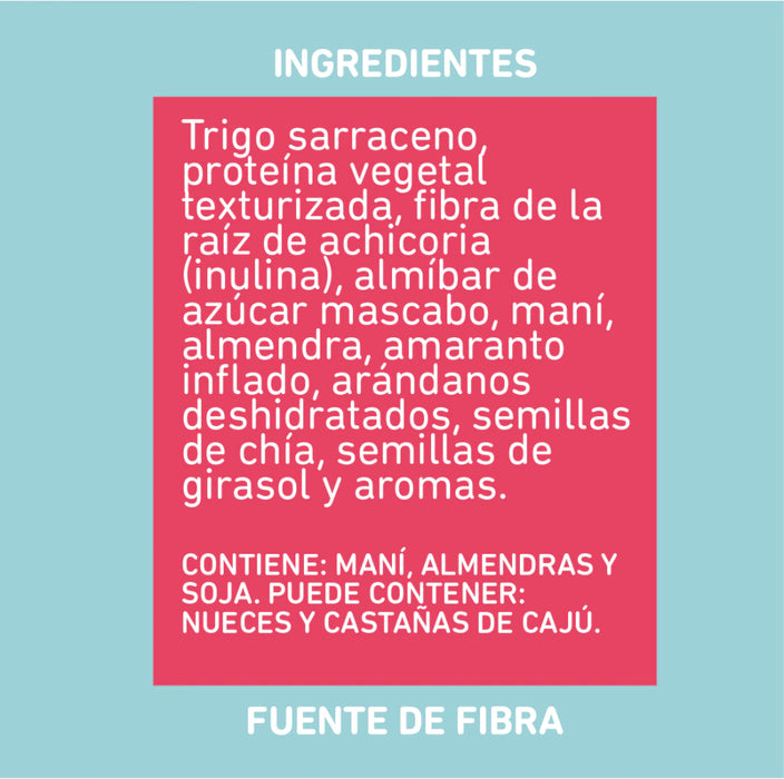 Íntegra Barritas sin TACC Nutritive Bars with Blueberry & Seeds (box of 10 bars)