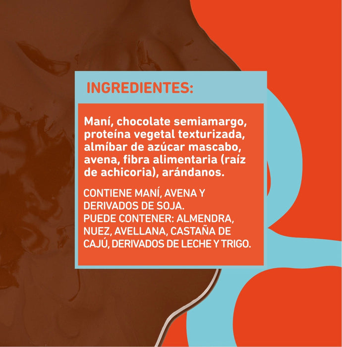 Íntegra Bocadito Arándanos y Chocolate Blueberry & Chocolate Peanut Bites Vegetable Origin, 26 g / 0.91 oz (box of 20 bites)