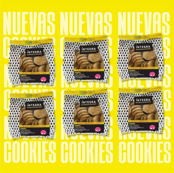 Integra Cookies Galletitas Limón y Amapolas Lemon & Poppy Seeds Sweet Cookies, 120 g / 4.23 oz (Pack of 6)