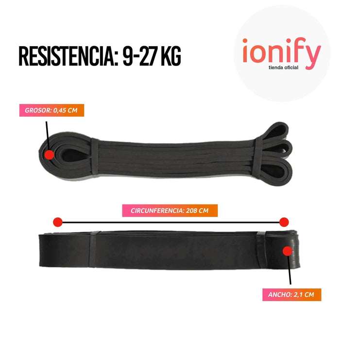 Ionify Super Elastic Band Combo for Dominated Resistance 5Tretch XL - Optimal Fitness Solution