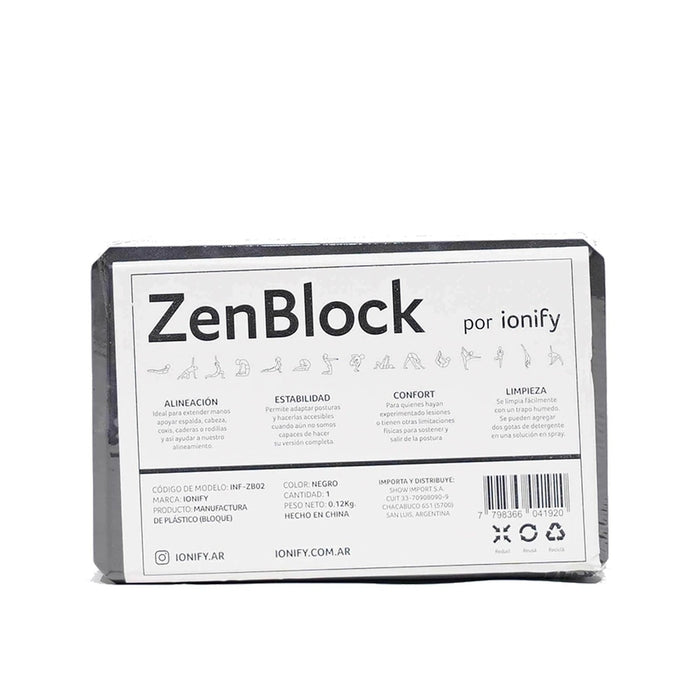 Ionify Yoga Block - Eva Foam - Pilates Fitness Gym Brick - Zenblock