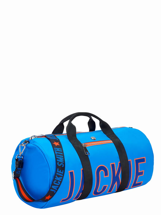 Jackie Smith - DEAR | Everyday Comfort and Practicality: Cyan and Coral Weekender Bag for Daily Use