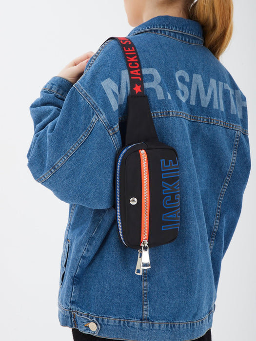 Jackie Smith - DEAR | Stylish & Comfortable Belt Bag: Fresh Modern Design in Black & Blue