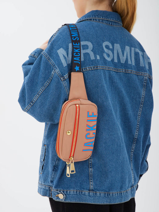 Jackie Smith - DEAR | Stylish & Comfortable Belt Bag: Fresh Modern Design in Brown & Orange