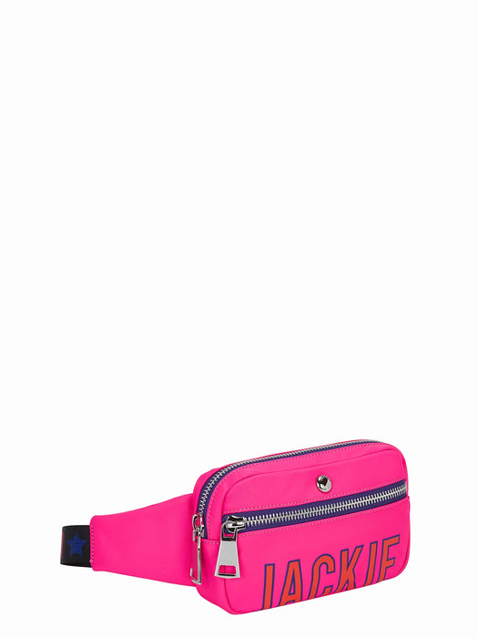 Jackie Smith - DEAR | Stylish and Comfortable Belt Bag: Fresh Modern Design in Fuchsia and Blue