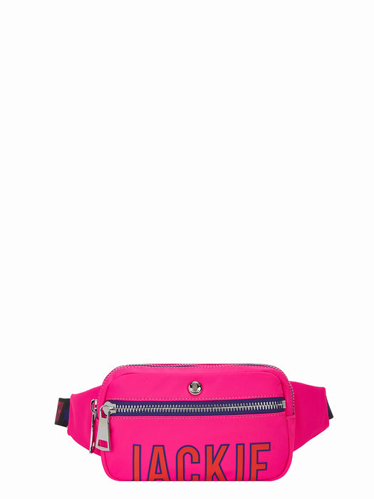 Jackie Smith - DEAR | Stylish and Comfortable Belt Bag: Fresh Modern Design in Fuchsia and Blue