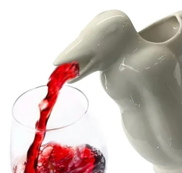 Jarra Pingüino para Vino Classic Argentine Wine Decanter Penguin-Shaped Ceramic Jar, 1 l / 33.8 fl oz