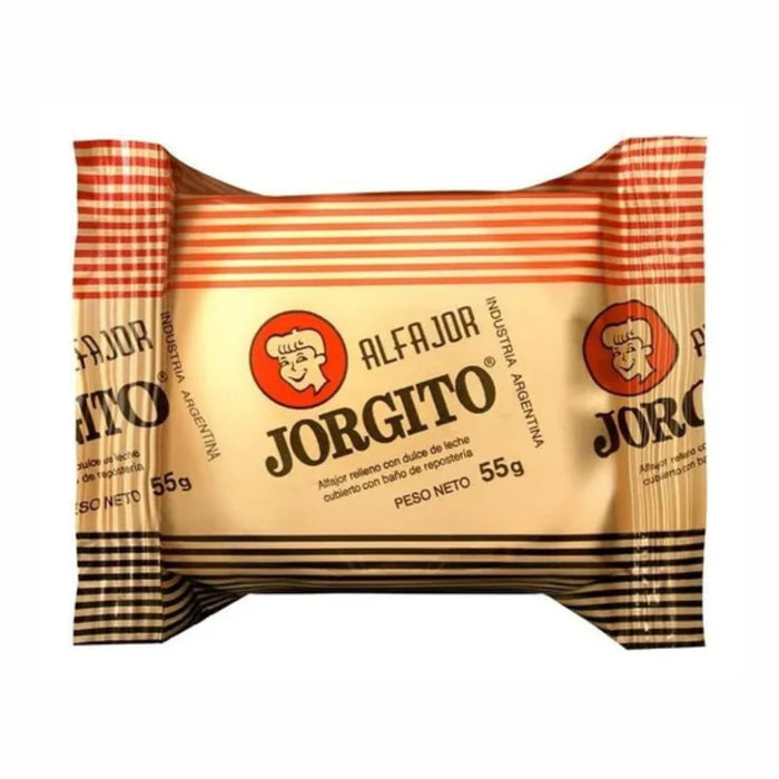 Jorgito Black Alfajor filled with Dulce de Leche & Chocolate Coating (55 g / 1.94 oz) (pack of 6)
