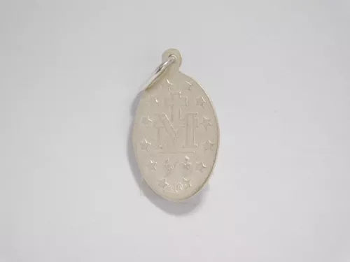 Joyas Bávaro - Exquisite 925 Silver Miraculous Medal Relief Pendant