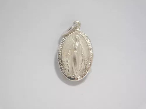 Joyas Bávaro - Exquisite 925 Silver Miraculous Medal Relief Pendant