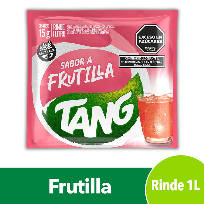 Suco de morango em pó Jugo Tang Frutilla, 18 g / 0,63 oz (caixa com 20) 