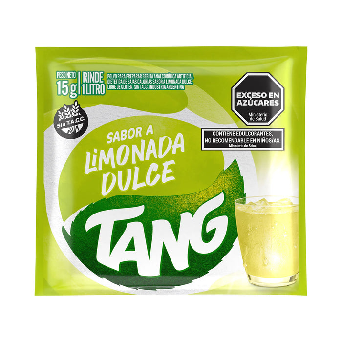 Jugo Tang Limonada Dulce Powdered Juice Sweet Lemon Flavor, 18 g /  0.63 oz (box of 20)