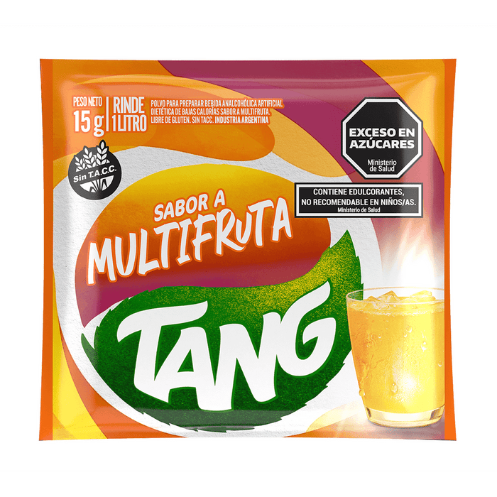 Jugo Tang Multifruta Suco em Pó Mix-Frutas Sabor, 18 g / 0,63 oz (caixa com 20) 