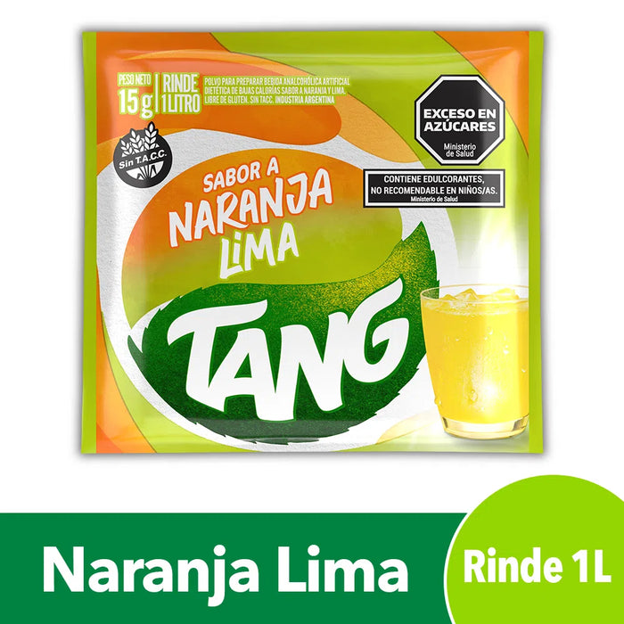 Jugo Tang Naranja & Lima Powdered Juice Lemon & Orange, 18 g /  0.63 oz (box of 20)