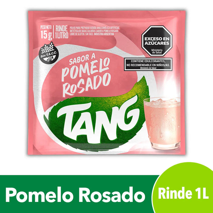 Jugo Tang Pomelo Rosado Powdered Juice Pink Grapefruit Flavor, 18 g /  0.63 oz (box of 20)