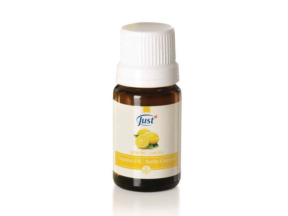 Just | Lemon Essential Oil: Fruity Aroma for Inspiration - Dermatologically Tested | 10 ml / 0.33 fl oz