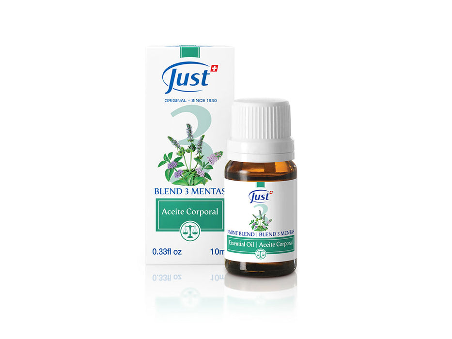 Just | Pure Fragrance Mint Trio Essential Oils - Dermatologically Tested | 3 Mints - 10 ml / 0.33 fl oz