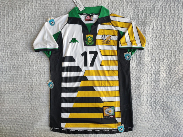 Kapa South Africa Retro 1998 World Cup Jersey with Mc Carthy 17 - Limited Edition Soccer Nostalgia