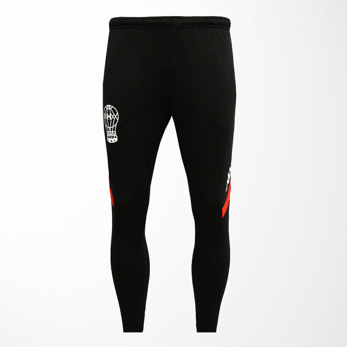 Kappa Black and Red Training Pants - Elevate Your Game with Club Atlético Huracán Style