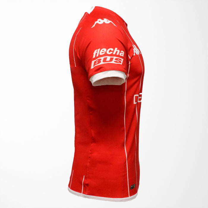 Kappa Kombat Pro Away Regular Huracán 2023 Red-White Tee - Official Club Atlético Huracán Merchandise