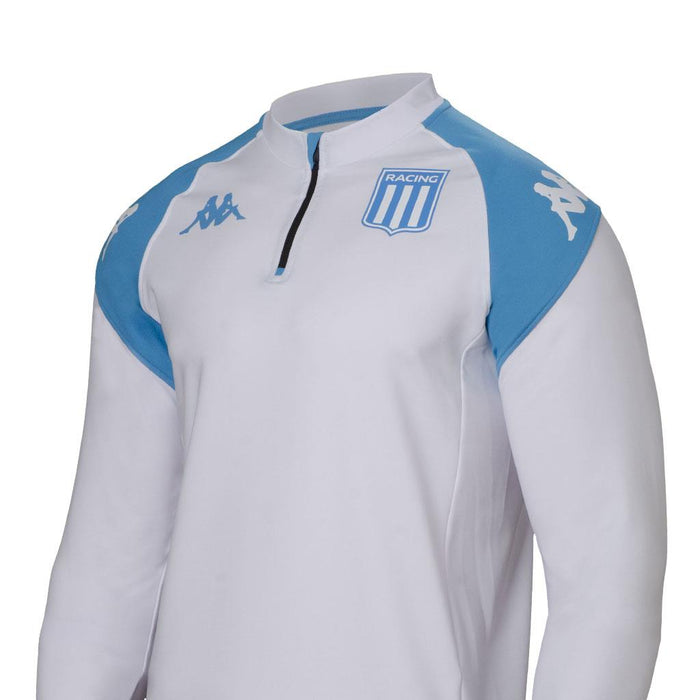 Kappa Men's White Training Sweatshirt 2024 Version - Official Racing Club Merchandise