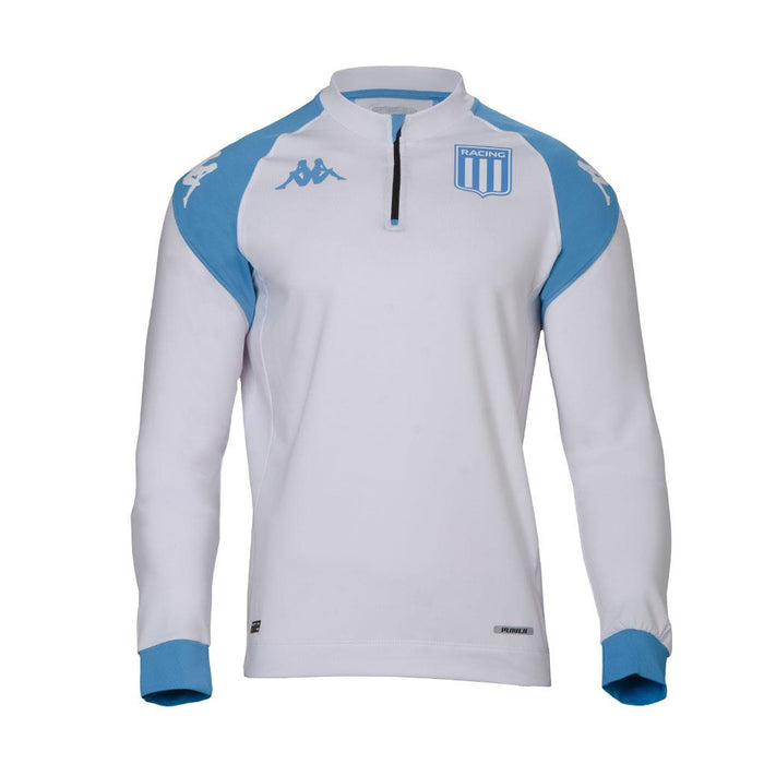 Kappa Men's White Training Sweatshirt 2024 Version - Official Racing Club Merchandise