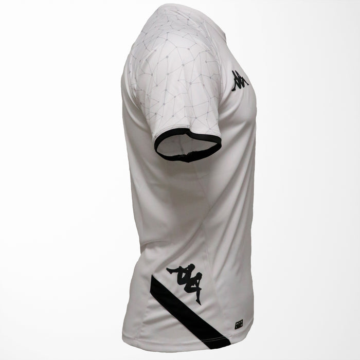 Kappa White Training Tee - Official Club Atlético Huracán Gear for Intense Workouts and Beyond