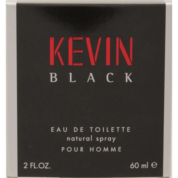 Kevin Black Fragrance for Men Eau de Toilette Black Natural Spray, 60 ml / 2 fl oz