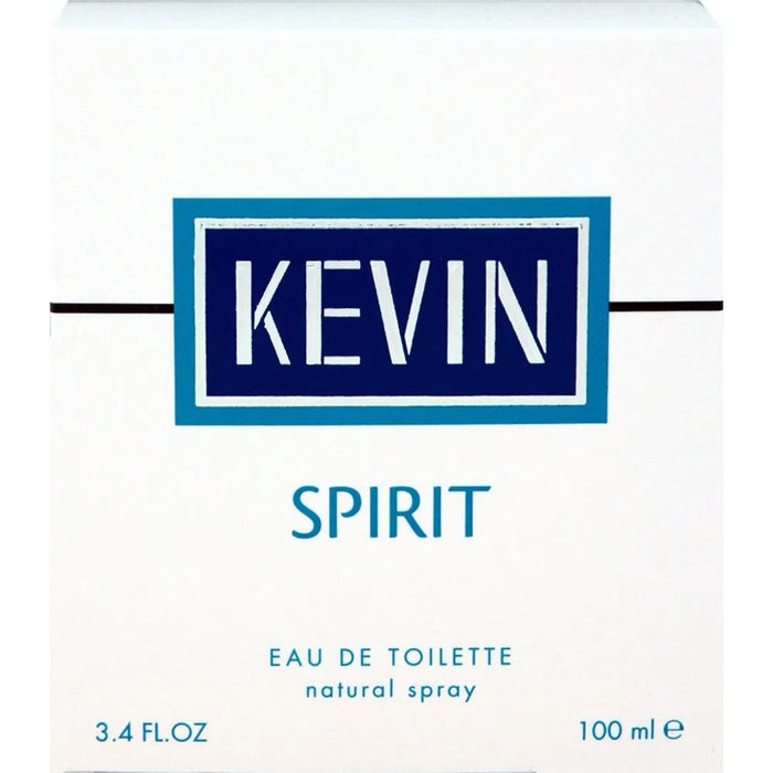 Kevin Spirit Natural Sparay for Men Eau de Toilette Fragrance, 100 ml / 3.4 fl oz