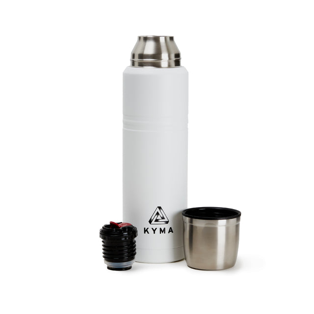 Kyma Mate Thermos - 1 liter Capacity, with Pouring Beak Cebador Tap, Mate Gourd Thermos, 1 l / 33.8 fl oz cap