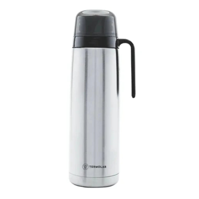 Kyma Stainless Steel Thermos 1L - Termolar with Handle & Brew-Thru Spout