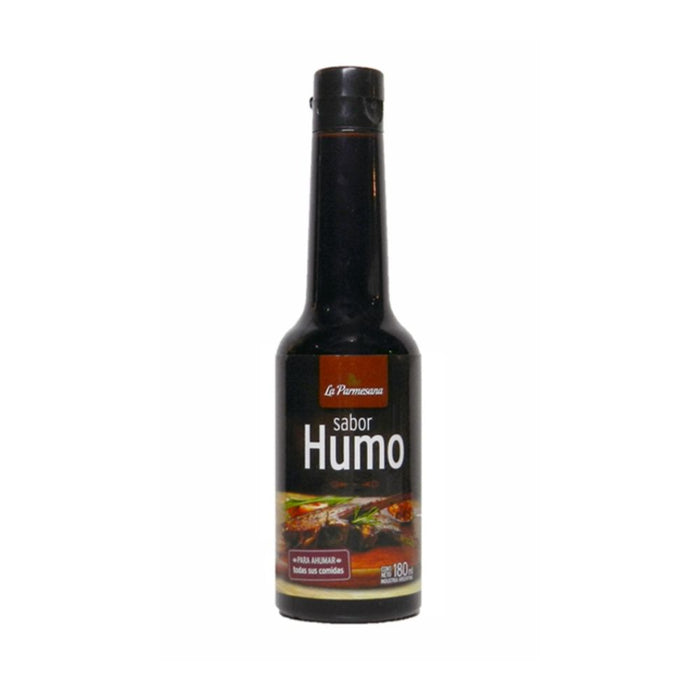 La Parmesana Sabor Humo Liquid Smoke Humo Líquido Ideal for Cooking Meat, Vegetables & Add to Sauces, 180 ml / 6.08 fl oz