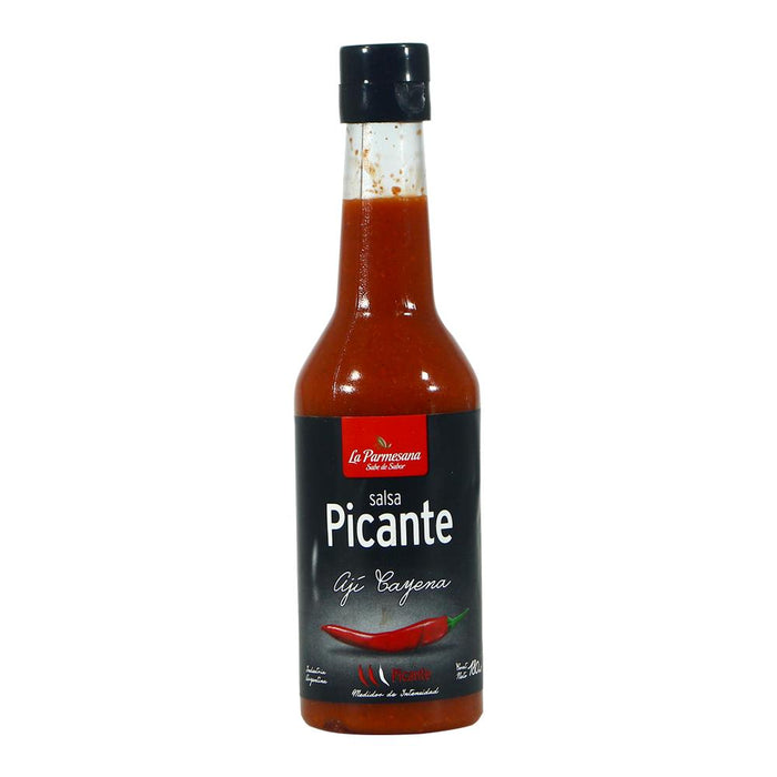 La Parmesana Salsa Picante Ají Cayena Hot Spicy Sauce, 180 ml / 6.08 fl oz