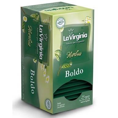 Chá La Virginia Hierbas Boldo (caixa com 25 sachês) 