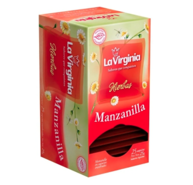 Chá La Virginia Hierbas Manzanilla (caixa de 25 sachês) 