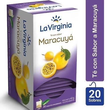 Chá de Maracujá La Virginia Maracuyá em saquinhos (caixa com 20 saquinhos) 