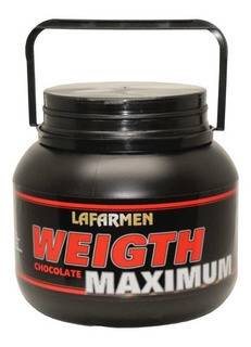 Lafarmen Weight Maximum Powder Suplemento Energético Sabor a Chocolate com Proteínas e Carboidratos de Queijo - Nutrição Esportiva - Sem Glúten, 1,5 kg / 3,3 lb 