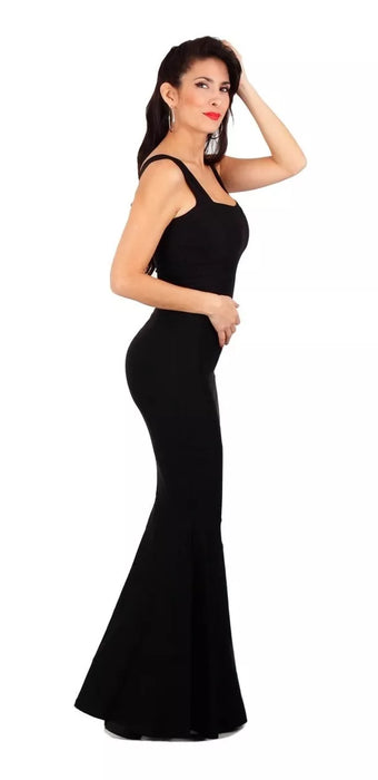 Lalu Modern Pin Up | Elasticated Elegant Mermaid Dress: Dressy Party Attire with Flair | Tango Dress