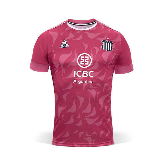 Le Coq Sportif - Camiseta de arquero Temporada 2024 | Estampado de Escudo Fucsia - Club Atlético Talleres