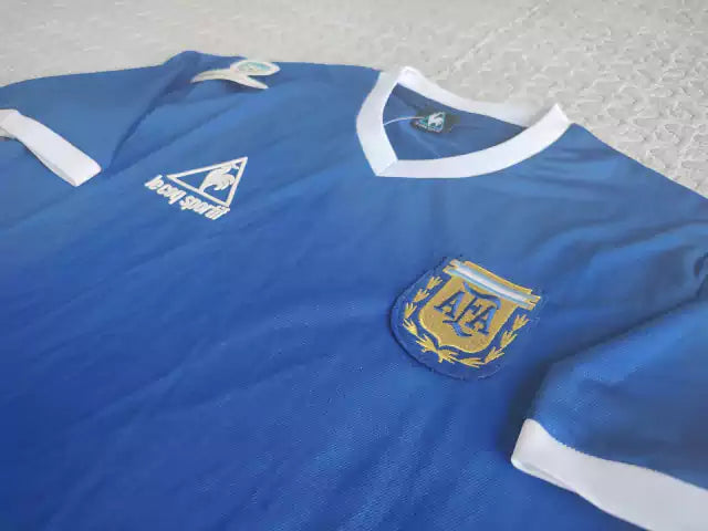 Le Coq Sportif Argentina Retro 1986 World Cup Alternate Jersey - Vintage Suplente Excellence
