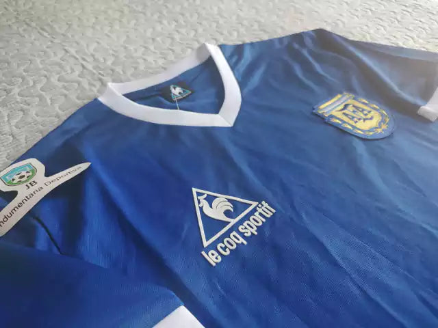 Le Coq Sportif Argentina Retro 1986 World Cup Alternate Jersey - Vintage Suplente Excellence