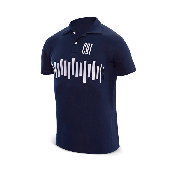 Camiseta Polo Azul con Estampado del Mundo CAT - Club Atlético Talleres por Le Coq Sportif