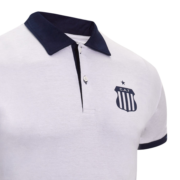 Le Coq Sportif White Deluxe Polo - Club Atlético Talleres Official Merchandise